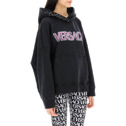 Versace Black Cotton Sweatshirt