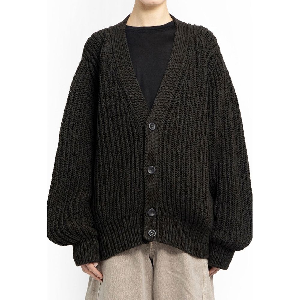 Lemaire Brown Cotton Cardigan