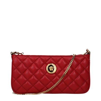 Sac bandoulière Versace en cuir rouge