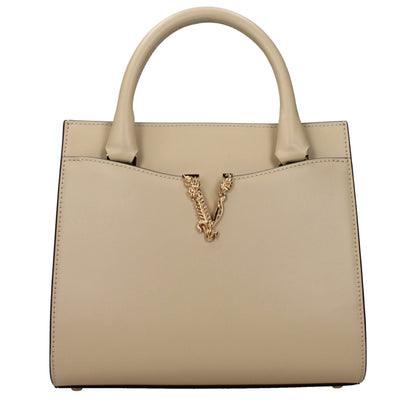 Sac à main Versace en cuir beige