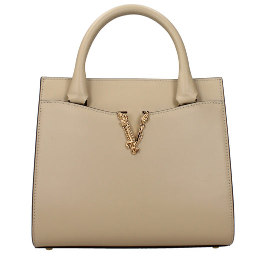 Sac à main Versace en cuir beige