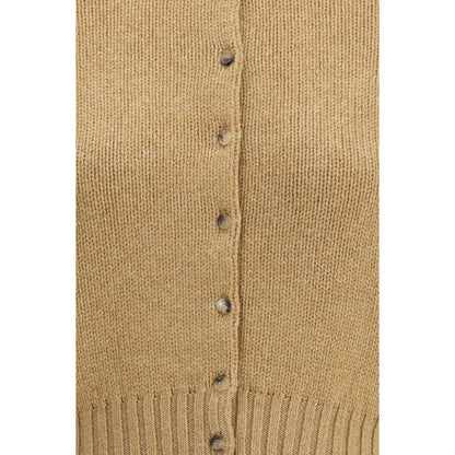 Khaite Beige Cashmere Cardigan
