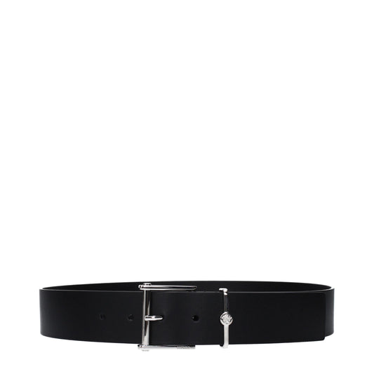 Ceinture Versace en cuir noir, modèle standard