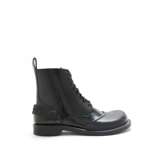 Bottes Loewe en cuir de veau noir à lacets