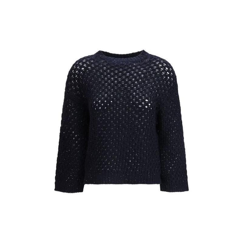 Sweat-shirt en laine polaire noire Fabiana Filippi