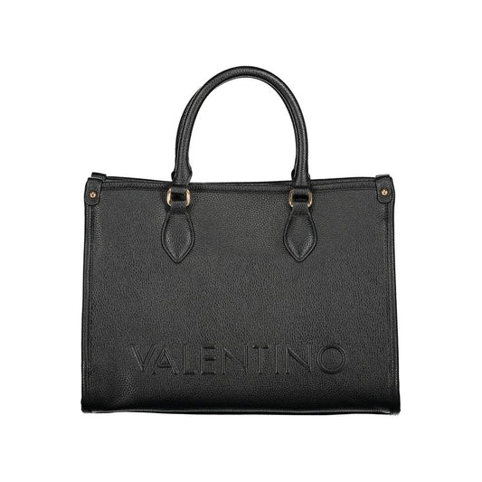 Mario Valentino Black Polyurethane Handbag - Stylish & Functional