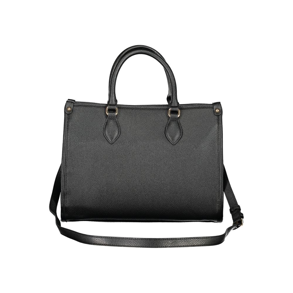Mario Valentino Black Polyurethane Handbag - Stylish & Functional