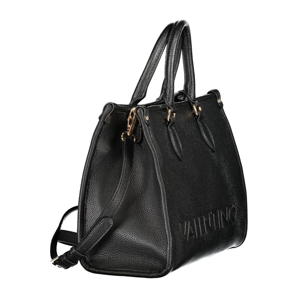 Mario Valentino Black Polyurethane Handbag - Stylish & Functional