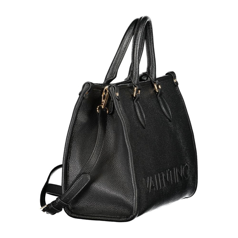 Mario Valentino Black Polyurethane Handbag - Stylish & Functional