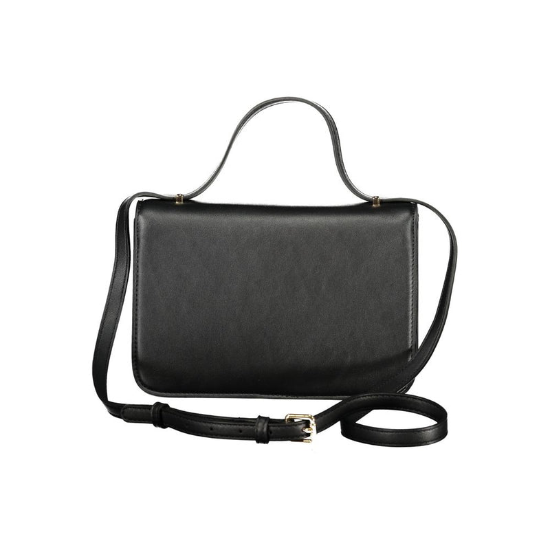 Mario Valentino Black Polyurethane Handbag - Stylish & Durable