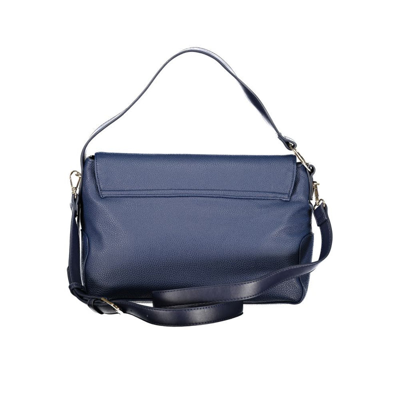 Mario Valentino Blue Polyurethane Handbag for Women