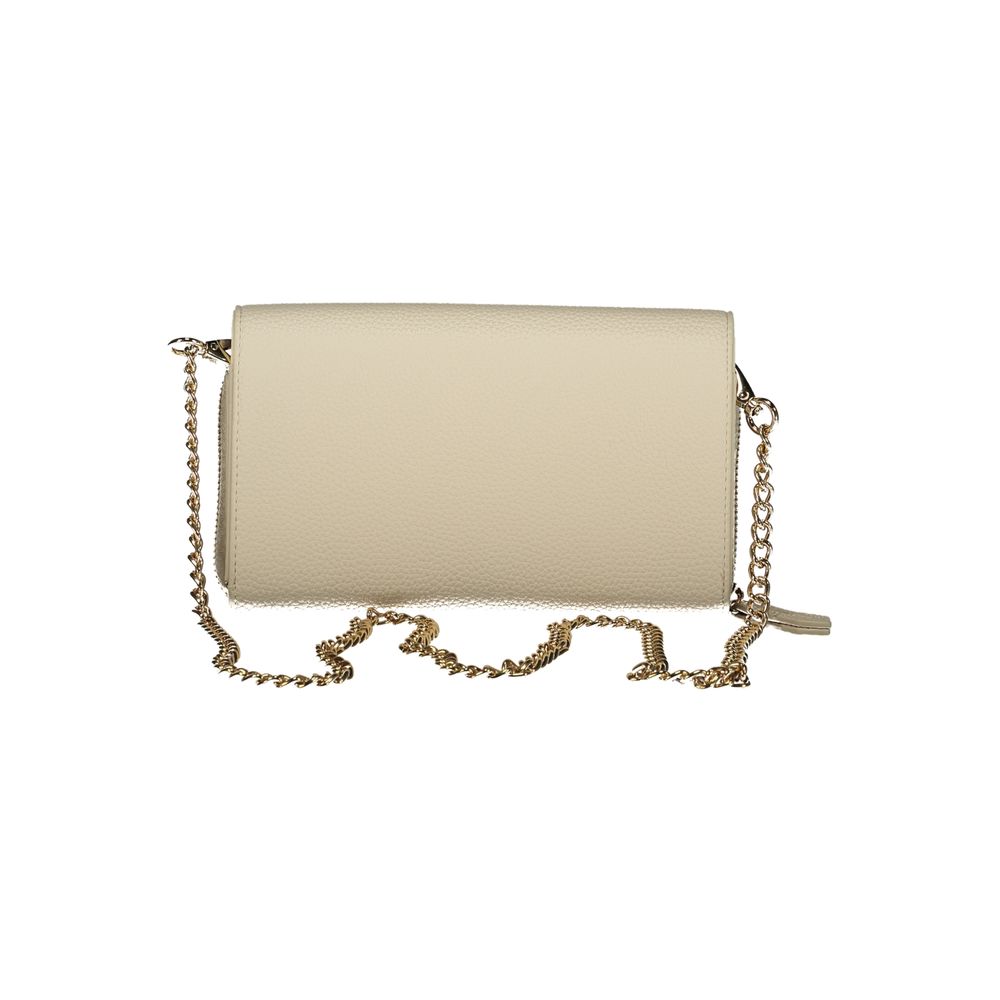Mario Valentino Beige Polyurethane Women Wallet - Elegant Accessory