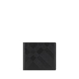 Portefeuille Burberry Bos Taurus en cuir de veau noir