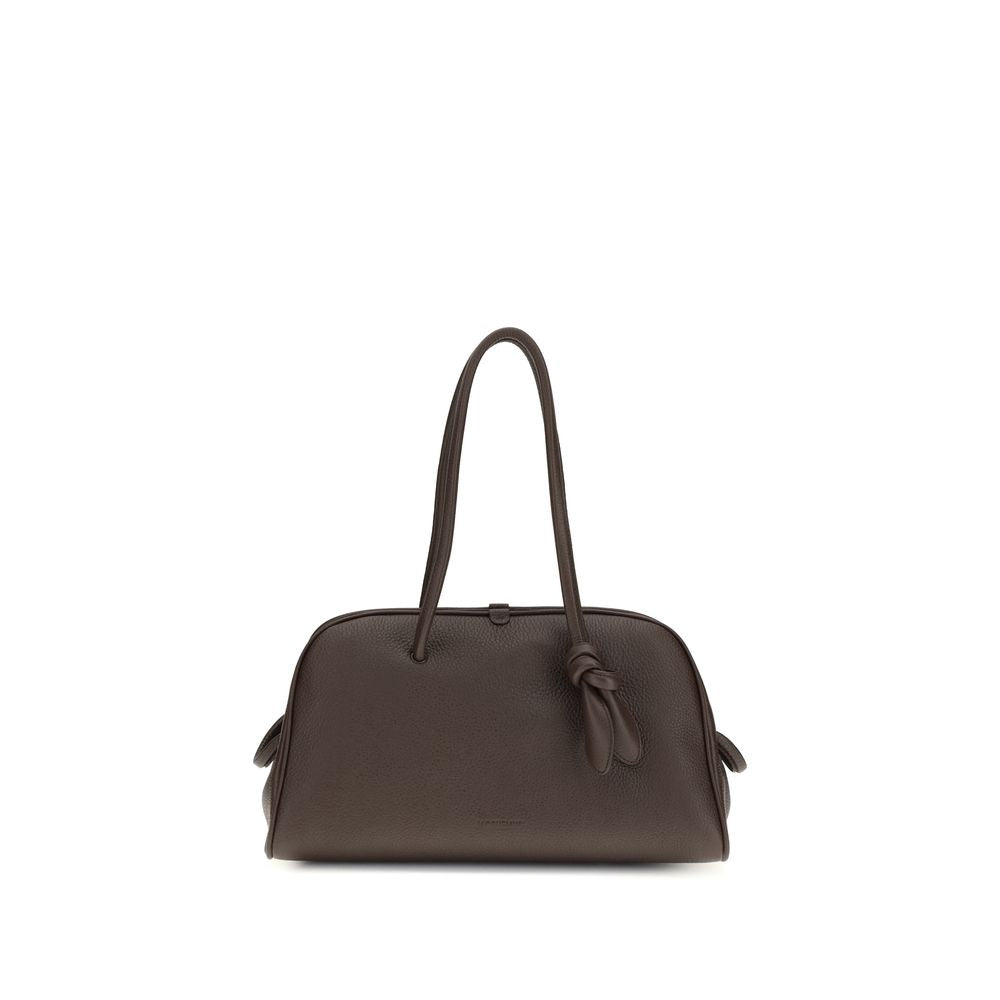 Jacquemus Brown Calf Leather Bos Taurus Handbag