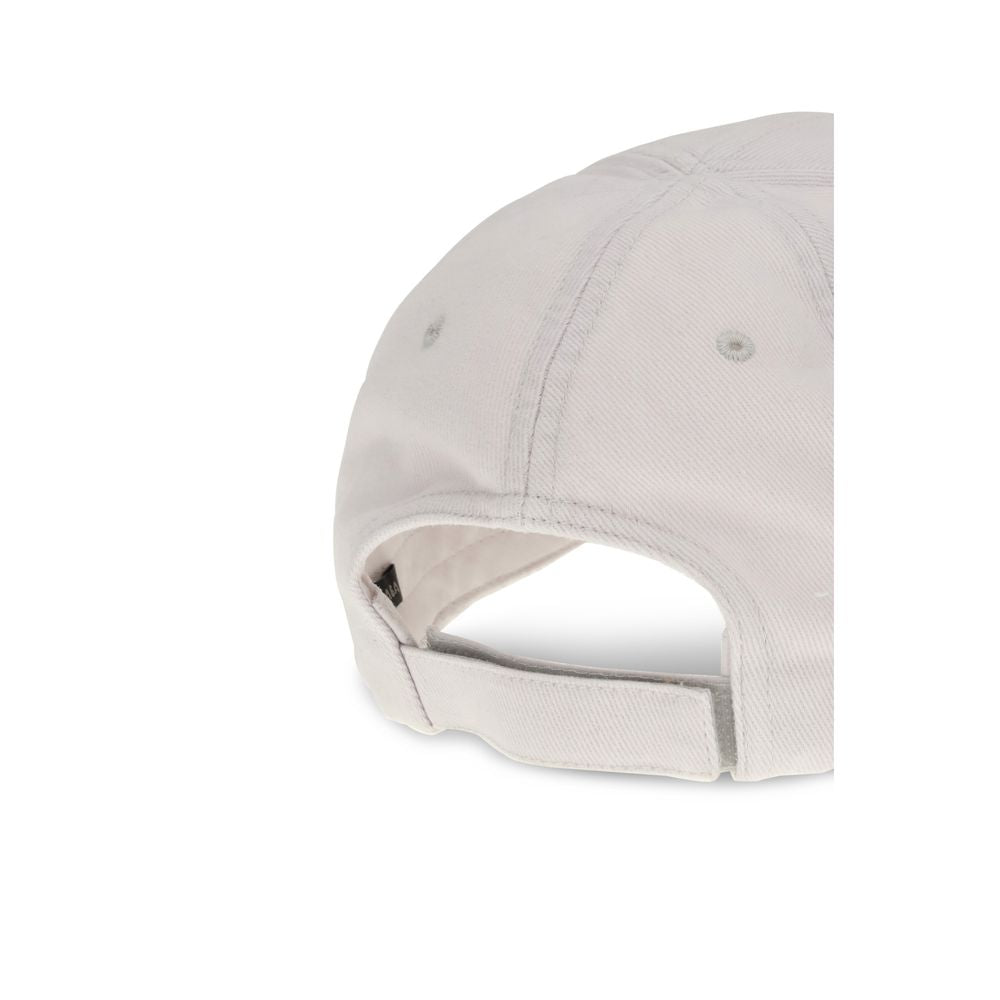 Casquette Balenciaga en coton blanc (casquette de baseball)