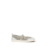 Carel Paris Beige Cotton Ballet Flats for Women - Stylish Comfort