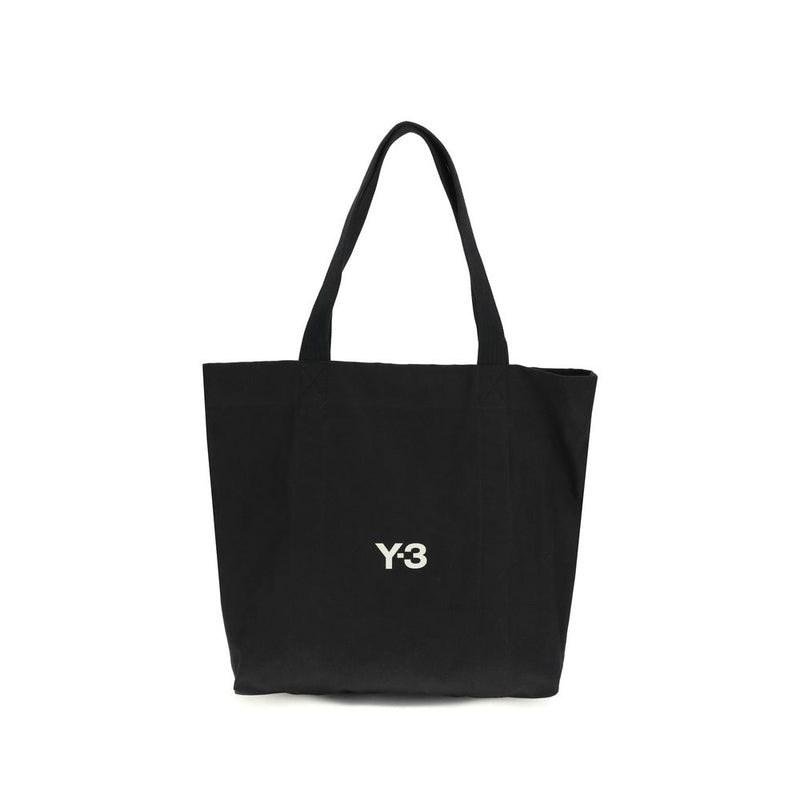 Y-3 Black Cotton Shoulder Bag for Men