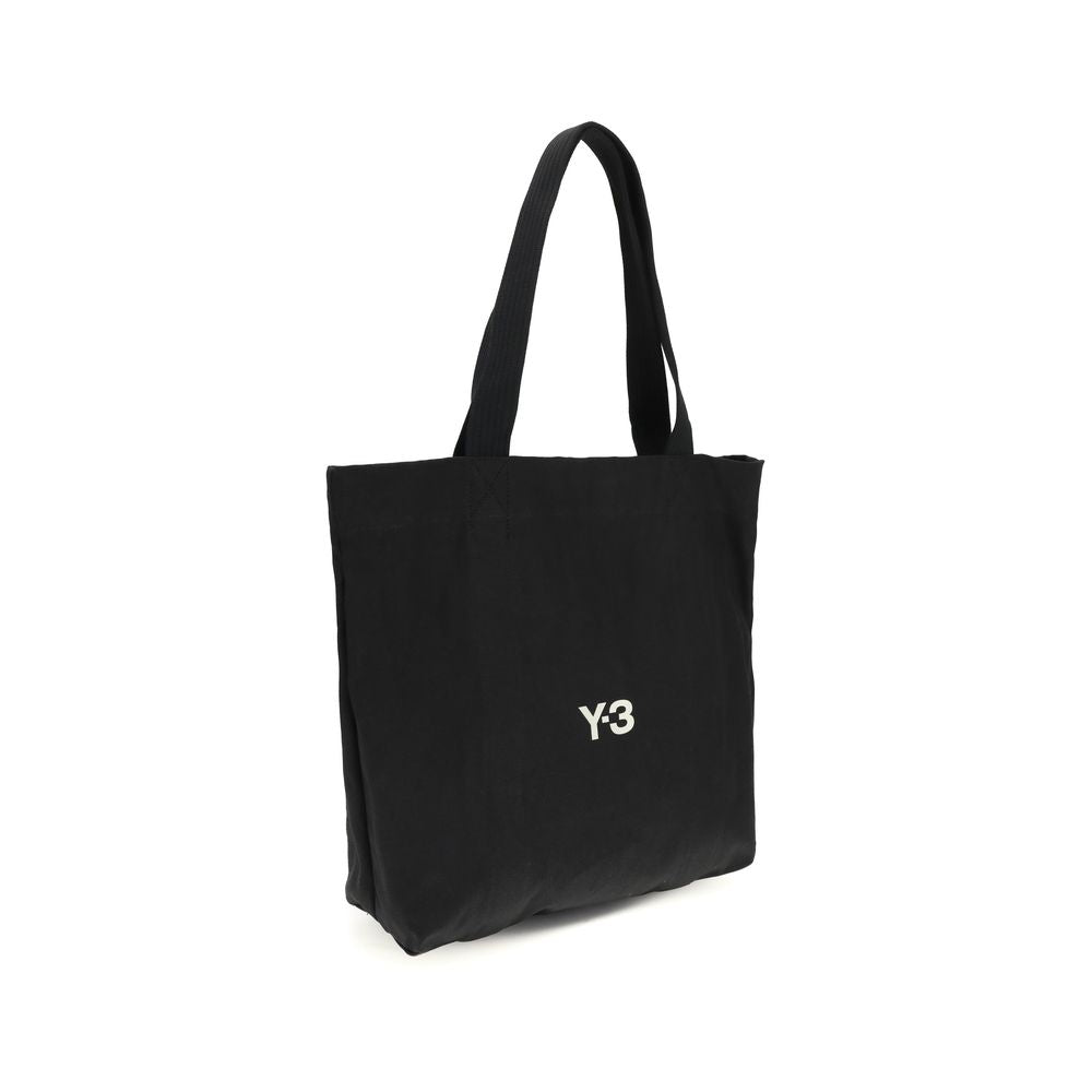 Y-3 Black Cotton Shoulder Bag - Durable and Stylish