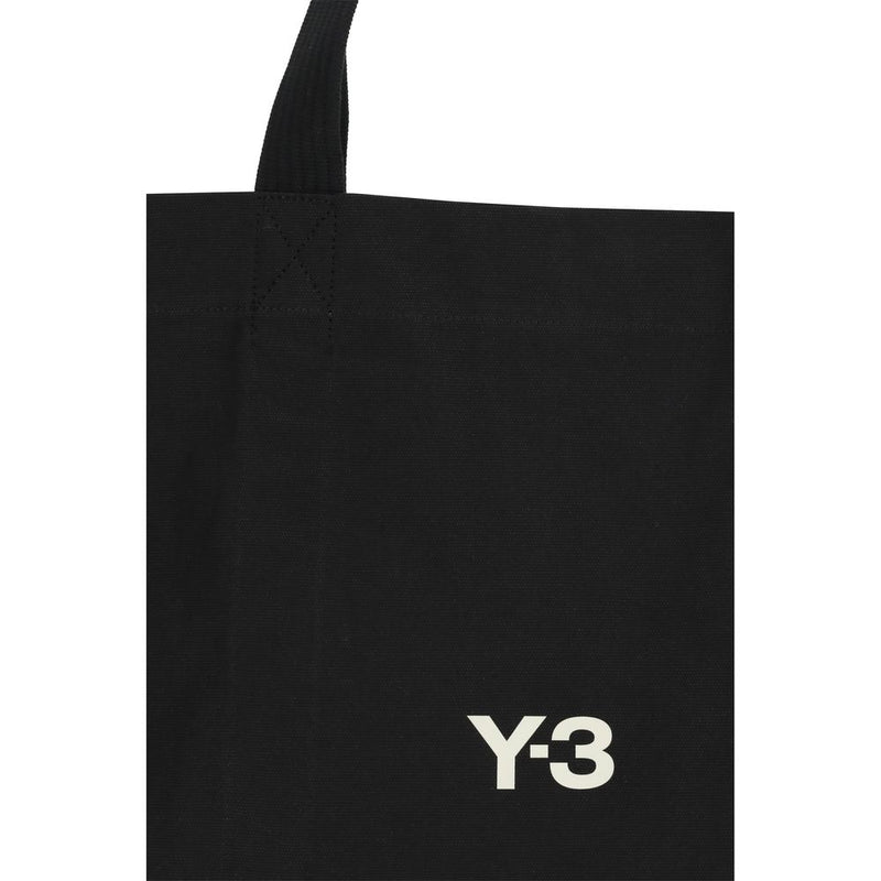 Y-3 Black Cotton Shoulder Bag for Men