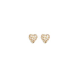Self-Portrait Gold Brass Earrings with Crystals