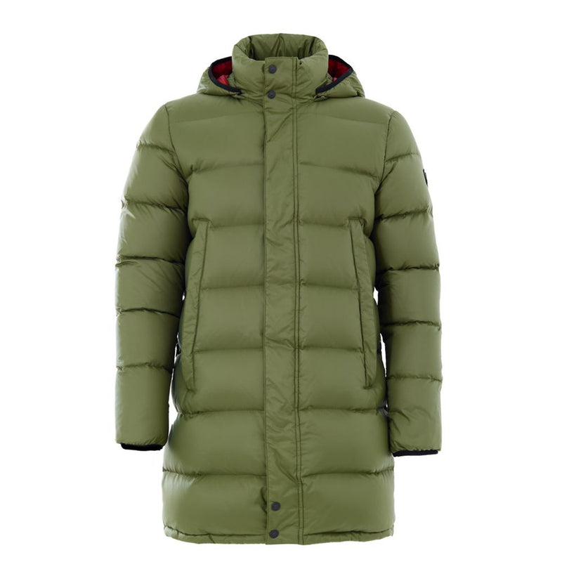 Moose Knuckles Army Nylon Coat - Green Padded Jacket for Men