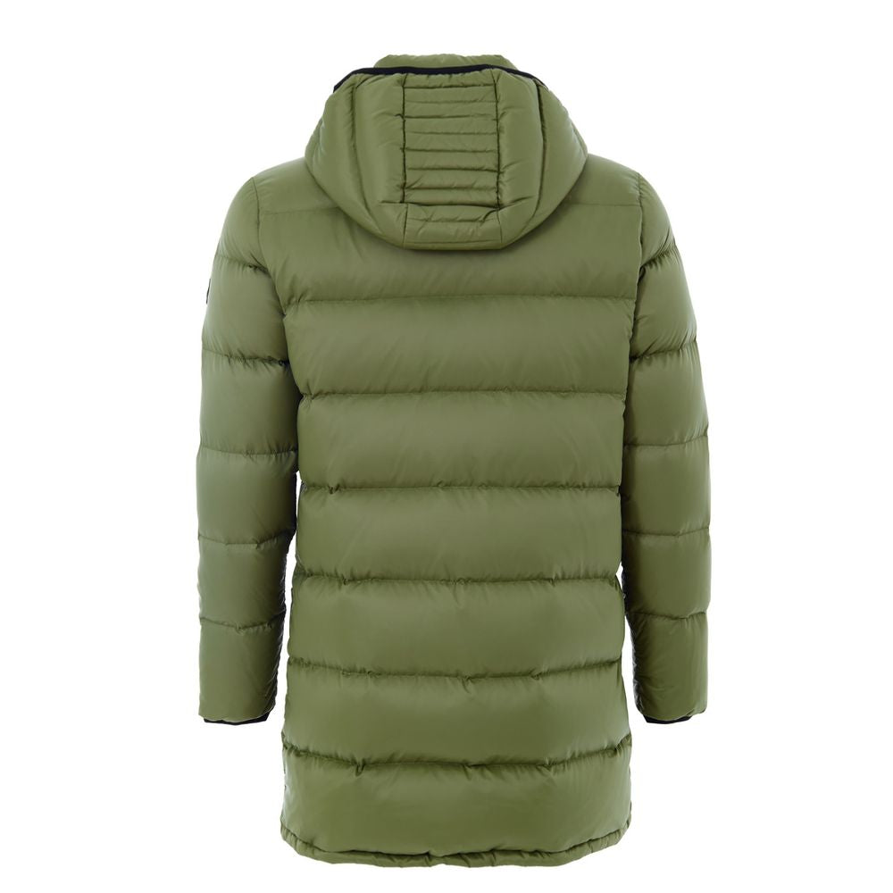 Moose Knuckles Army Nylon Coat - Green Padded Jacket for Men