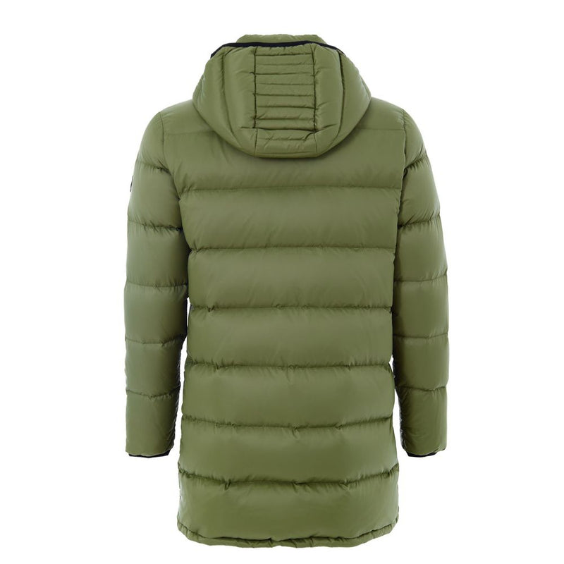 Moose Knuckles Army Nylon Coat - Green Padded Jacket for Men