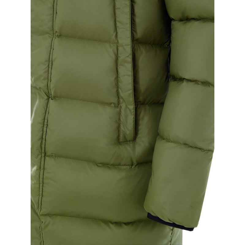 Moose Knuckles Army Nylon Coat - Green Padded Jacket for Men