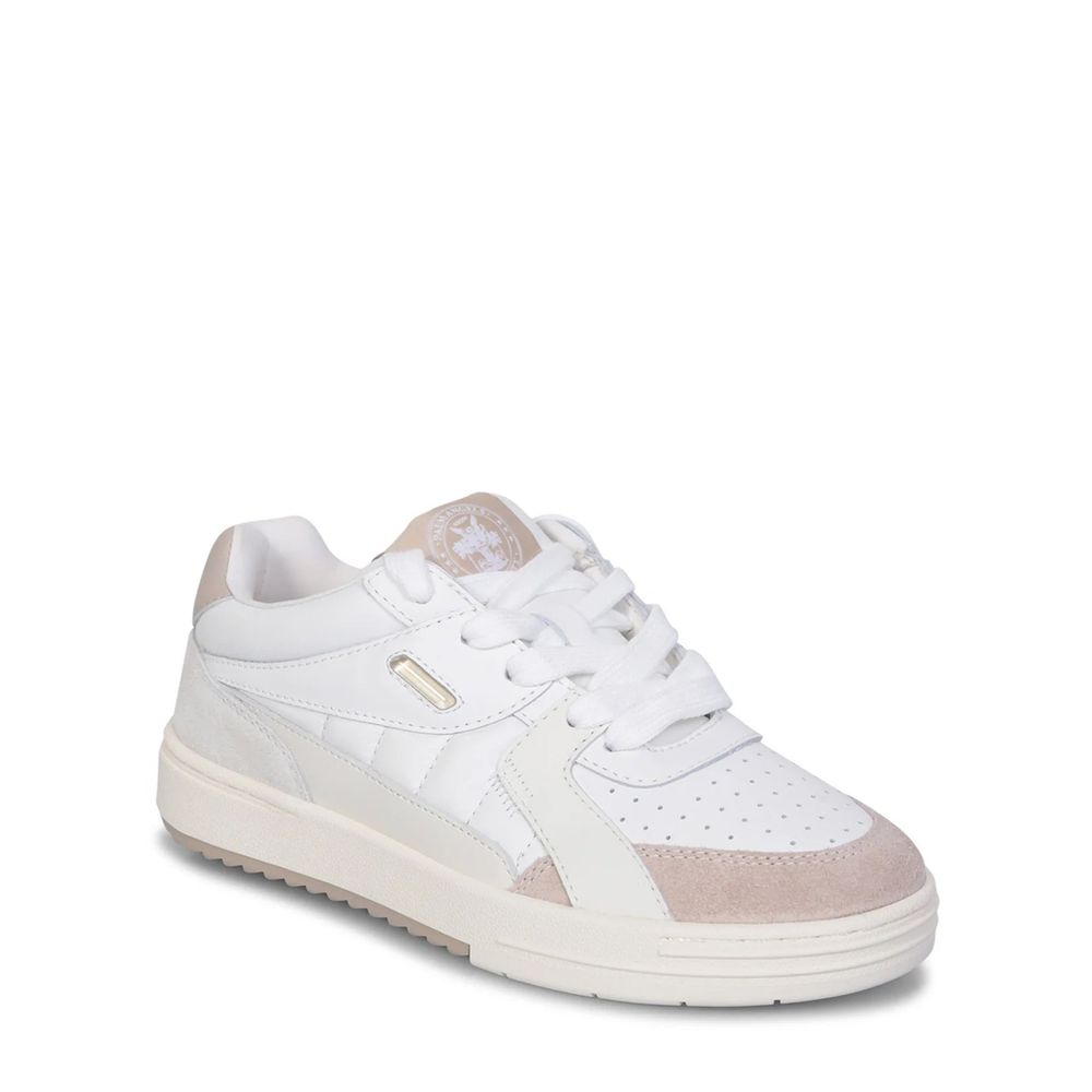 Palm Angels White Calfskin Low Top Sneakers for Women