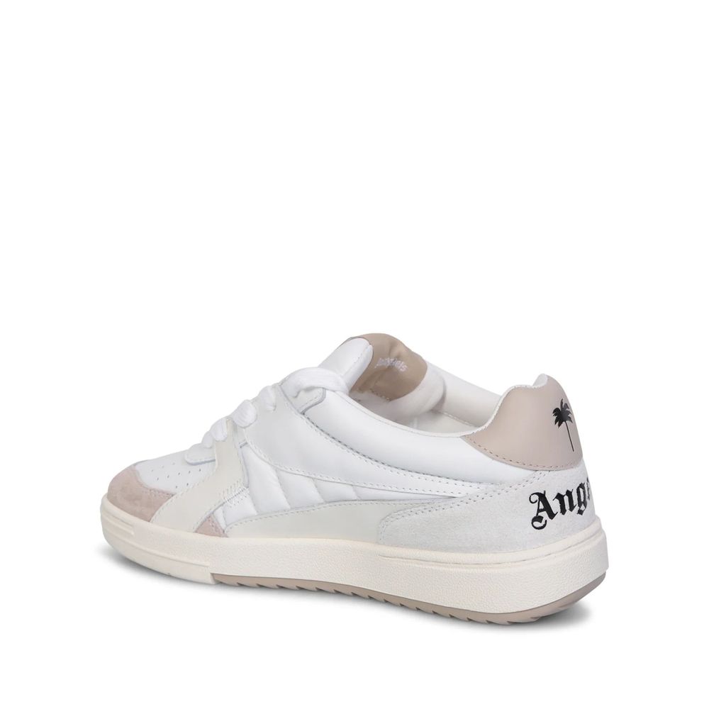 Palm Angels White Calfskin Low Top Sneakers for Women