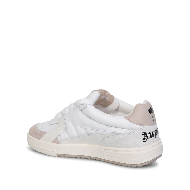 Palm Angels White Calfskin Low Top Sneakers for Women