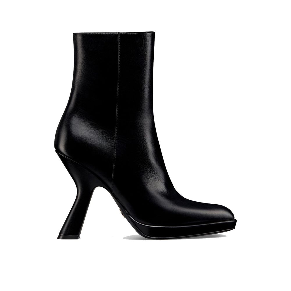Bottines Dior en cuir de veau noir