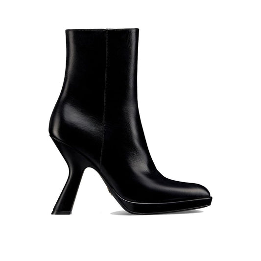 Bottines Dior en cuir de veau noir