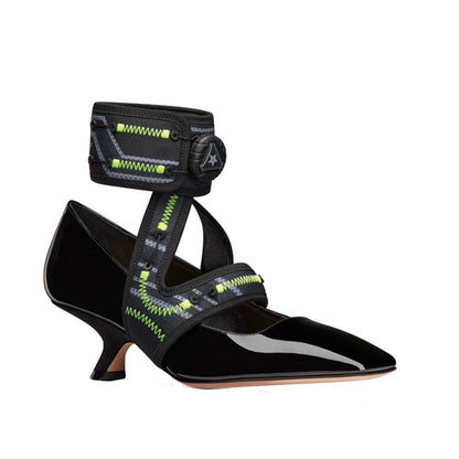 Escarpins à plateforme Dior en cuir de veau noir