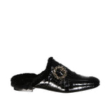Eleventy Black Calfskin Mules for Women - Elegant & Comfortable