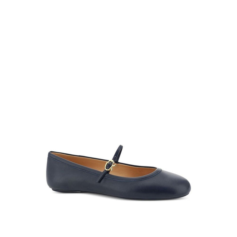 Gianvito Rossi Blue Fabric Ballet Flats for Women - Elegant Comfort