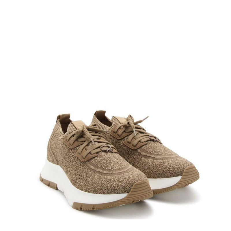 Gianvito Rossi Brown Fabric Athletic Sneakers for Women