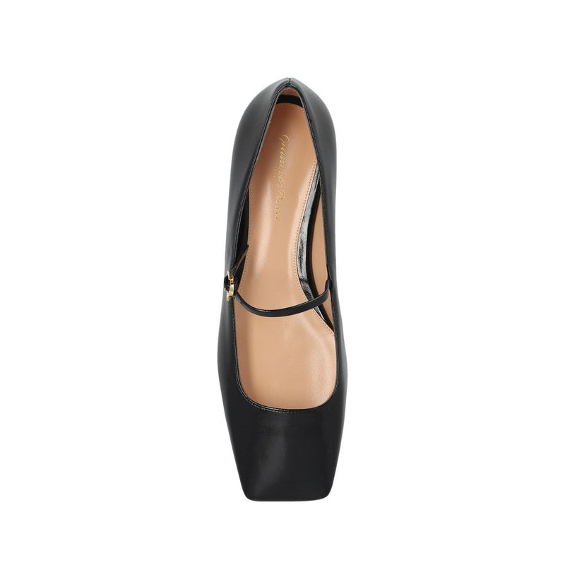 Gianvito Rossi Black Calfskin Ballet Flats for Women