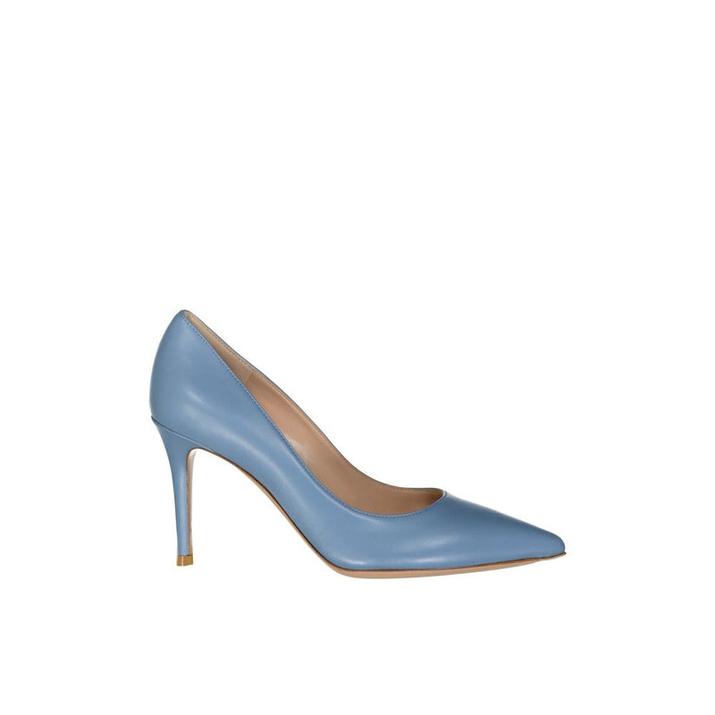 Gianvito Rossi Blue Leather High Heel Pumps for Women
