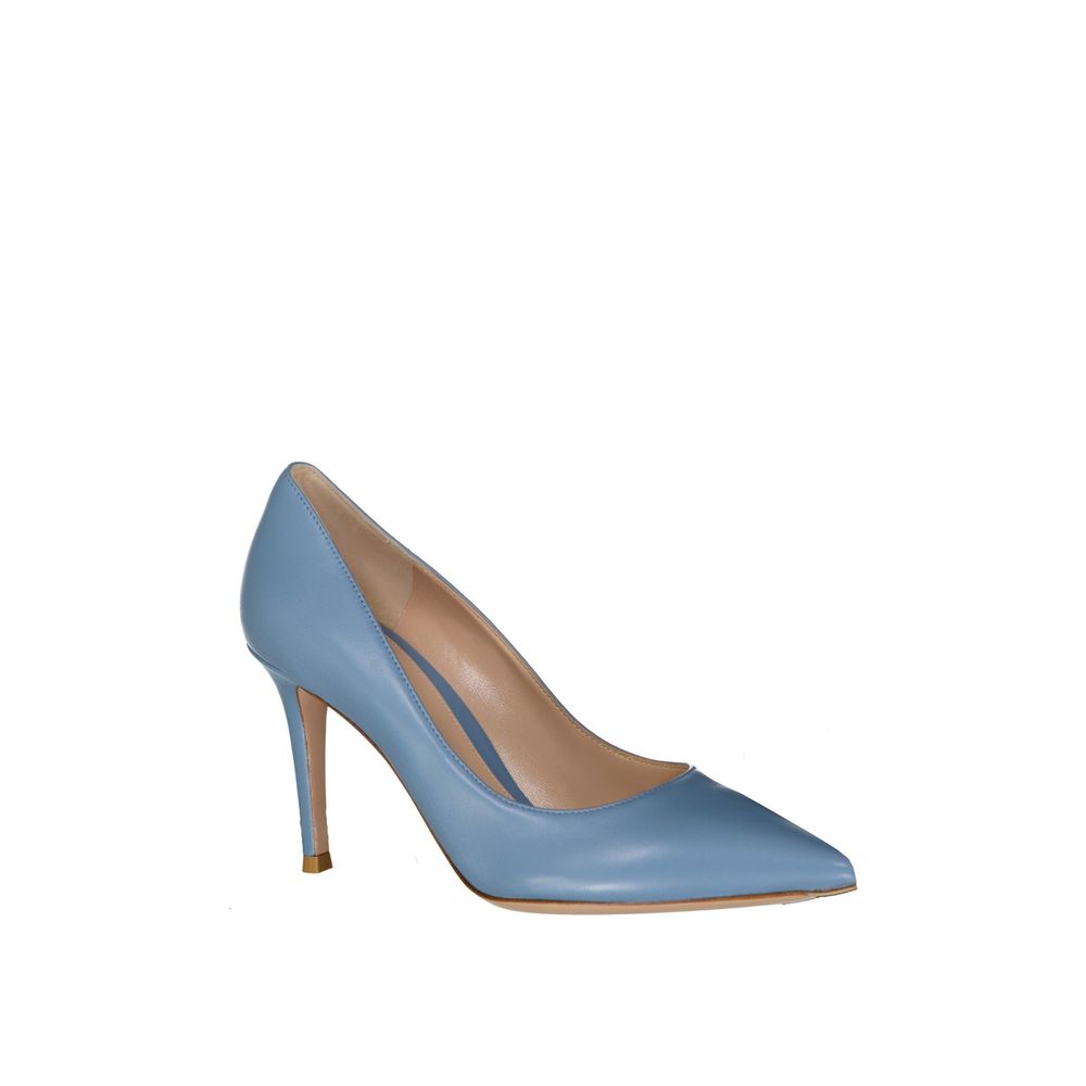 Gianvito Rossi Blue Leather High Heel Pumps for Women