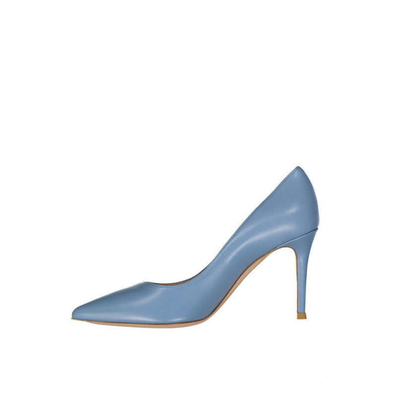 Gianvito Rossi Blue Leather High Heel Pumps for Women
