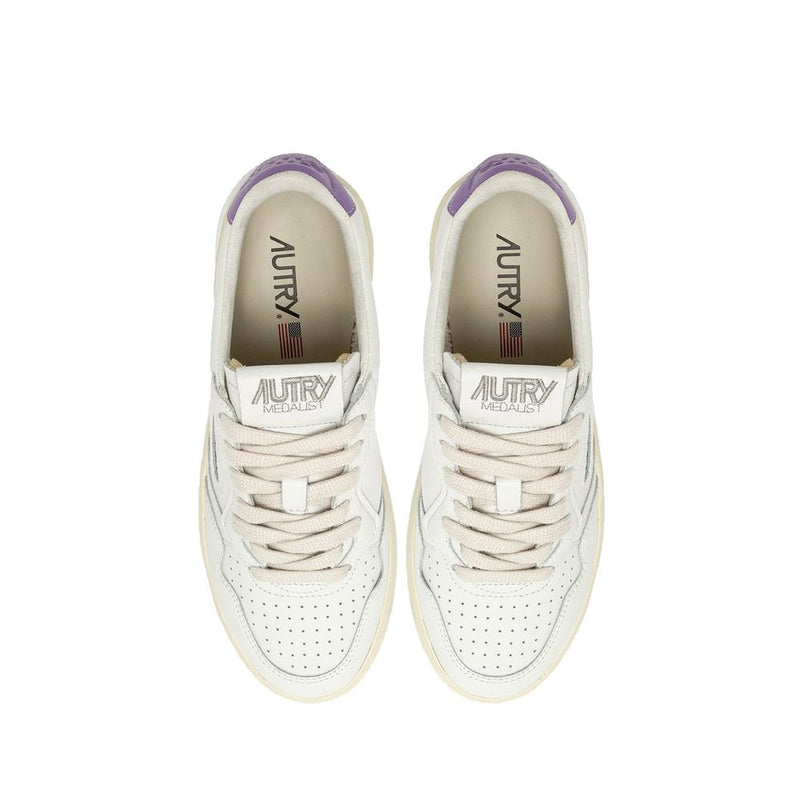 Autry White Leather Low Top Sneakers for Women - Timeless Style