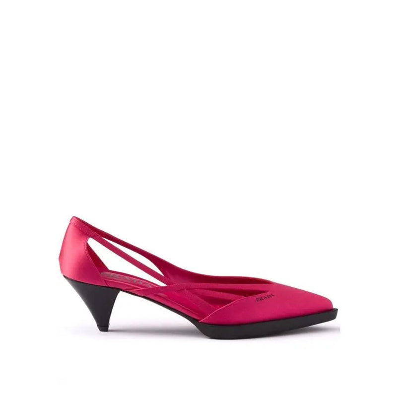 Prada Multicolor Silk Mid Heel Pumps for Women