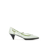 Prada Bicolor Silk Mid Heel Pumps for Women - Elegant Footwear