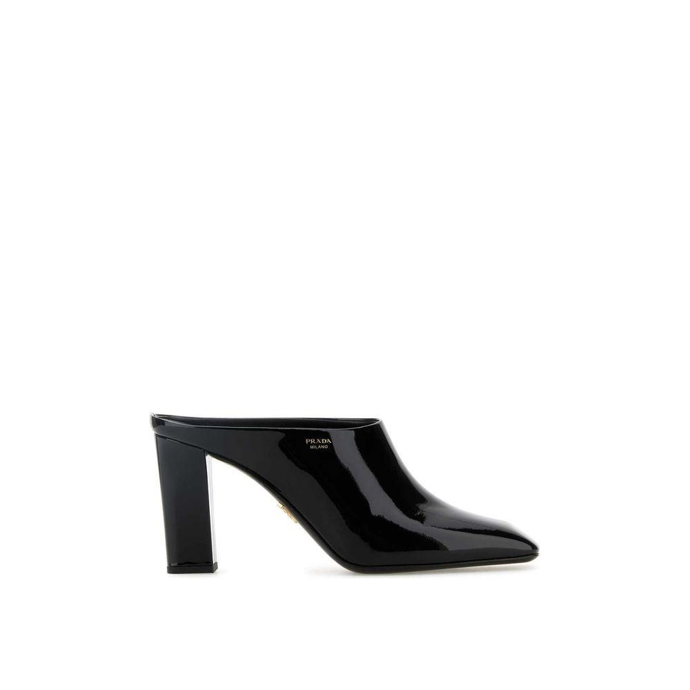Prada Black Calfskin Mules for Women - Elegant Footwear