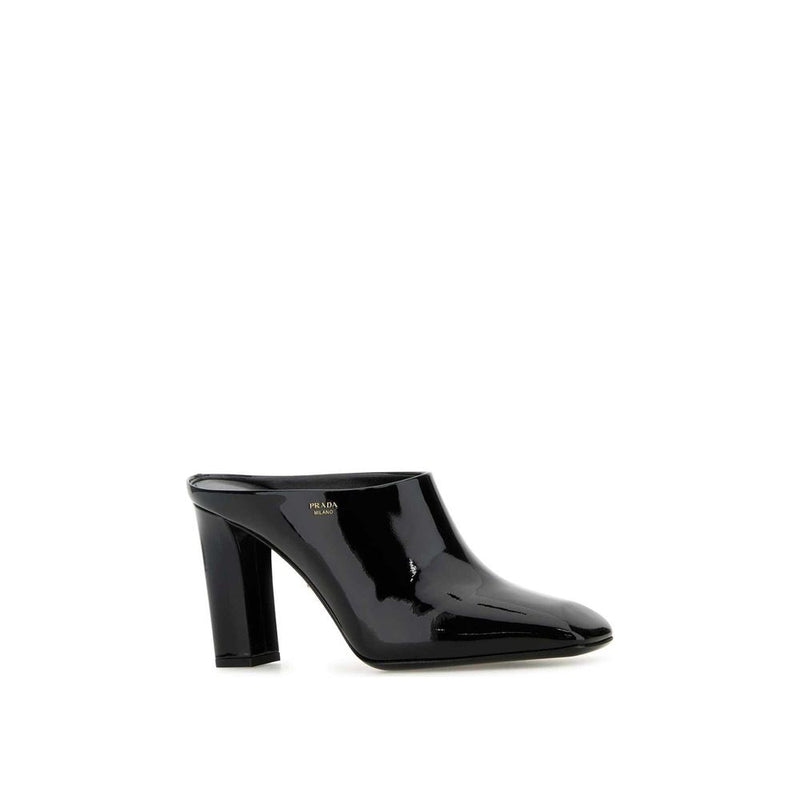 Prada Black Calfskin Mules for Women - Elegant Footwear