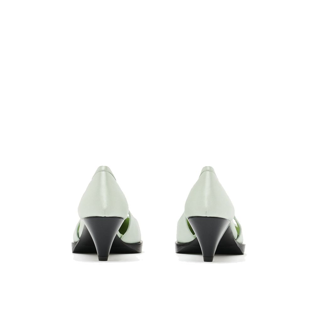 Prada Bicolor Silk Mid Heel Pumps for Women - Elegant Footwear