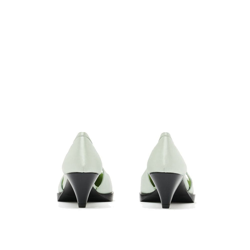 Prada Bicolor Silk Mid Heel Pumps for Women - Elegant Footwear
