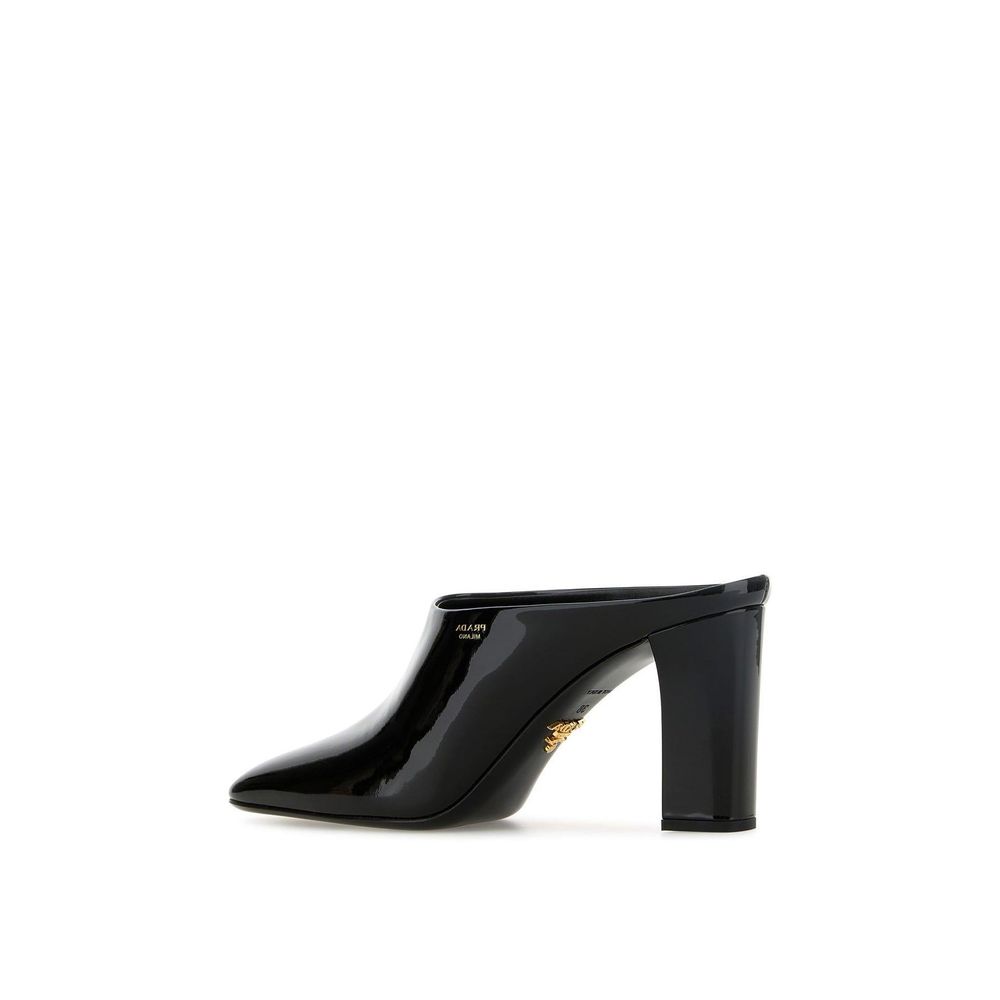 Prada Black Calfskin Mules for Women - Elegant Footwear