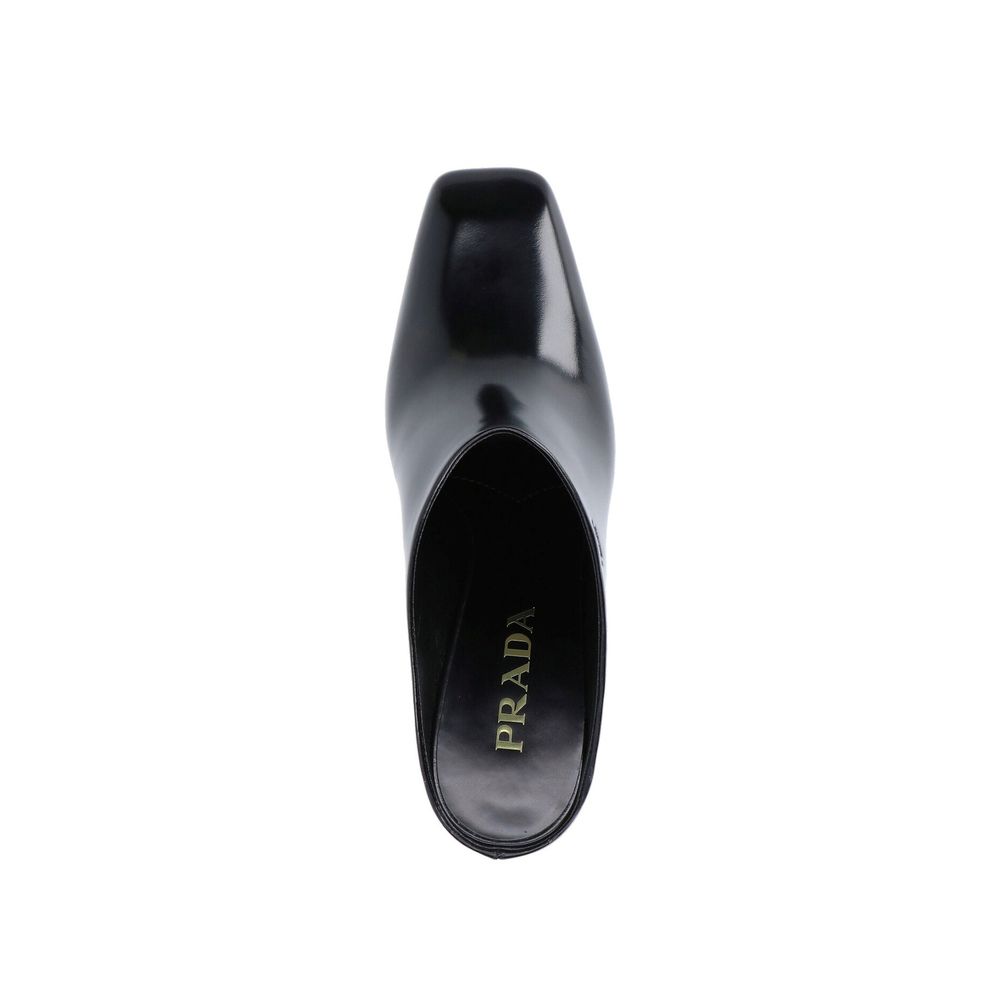 Prada Black Calfskin Mules for Women - Elegant Footwear